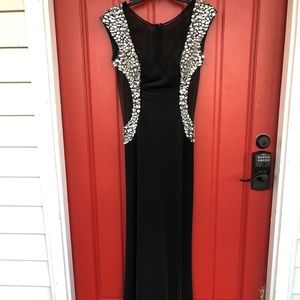 Black sparkly prom dress